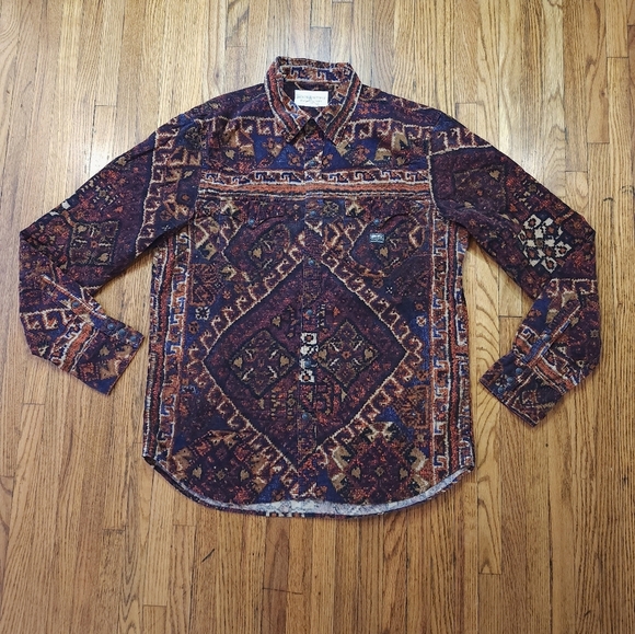 Ralph Lauren Other - Ralph Lauren Denim Supply Mens Aztec Corduroy Button Down Shirt Size L Pearl Sna